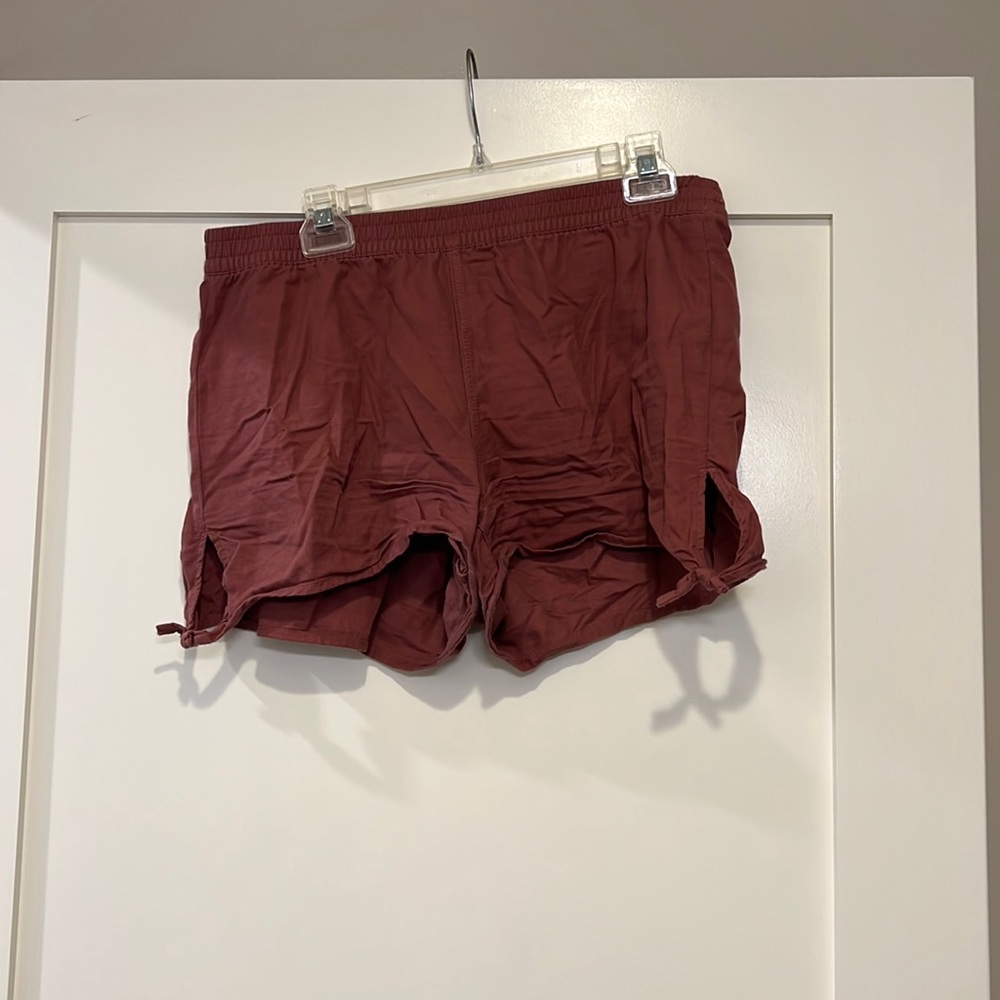 Madewell pink pull on shorts